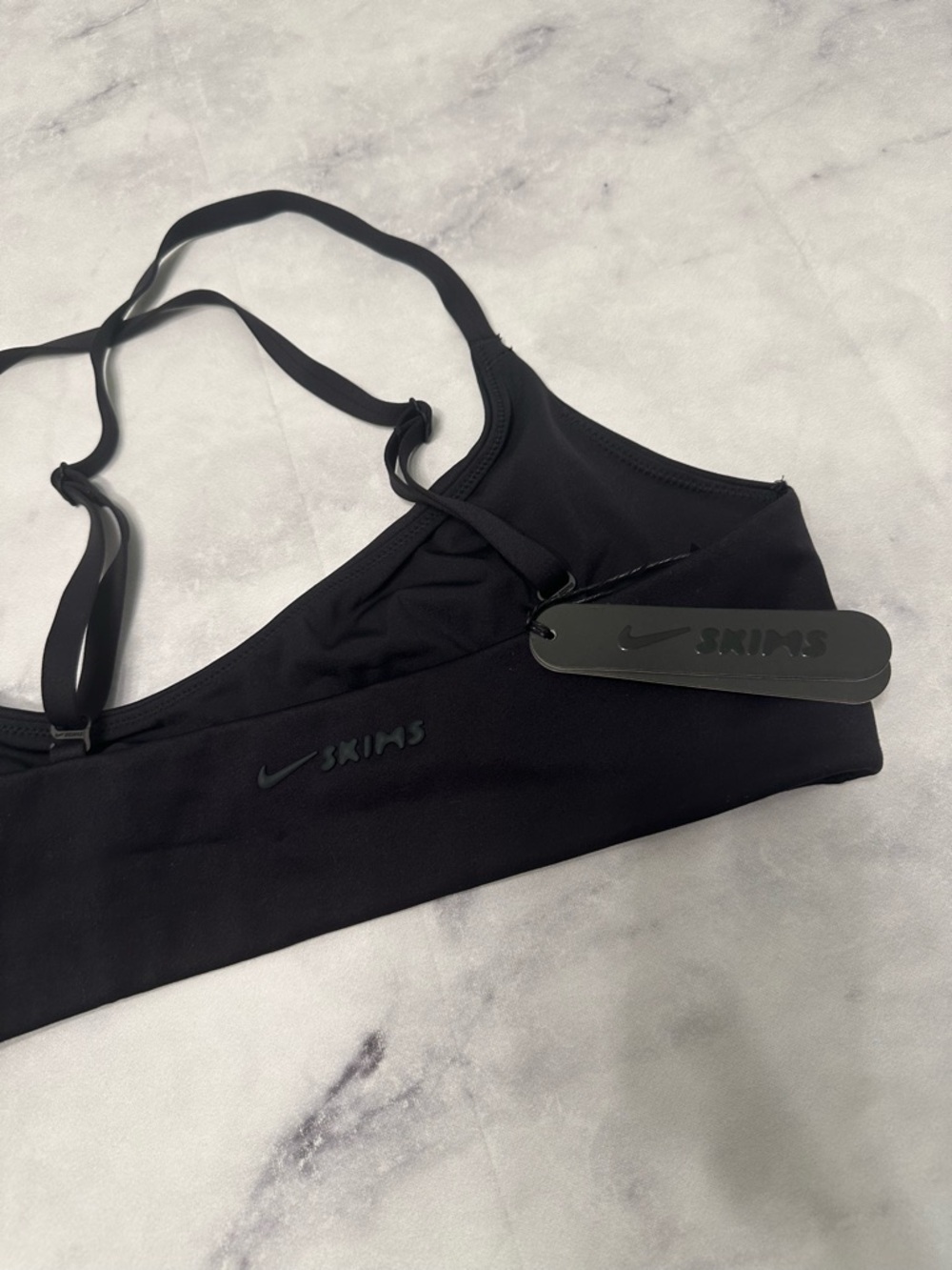 Skims x Nike Obsidian Matte Micro Scoop Bra - Black - Picture 2 of 9